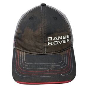 AJM Range Rover Baseball Cap Black Gray One Size Tachometer RPM Checkerboard Hat